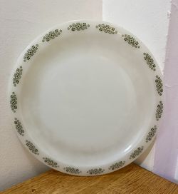 Anchor Hockingd 12” Platter Large Dinner Plate Springwood Blossom Crazy Daisy