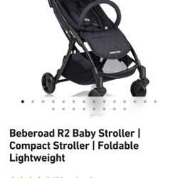 Beberoad R2 Baby Stroller - Compact Stroller - Foldable Lightweight (13 pounds)