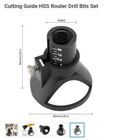 11Pcs/set Blade Dremel Rotary Multi Tool Cutting Guide HSS Router Drill Bits Set