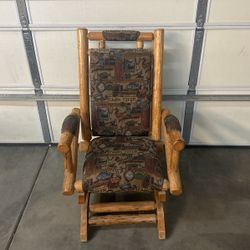 Log Rocking Chair