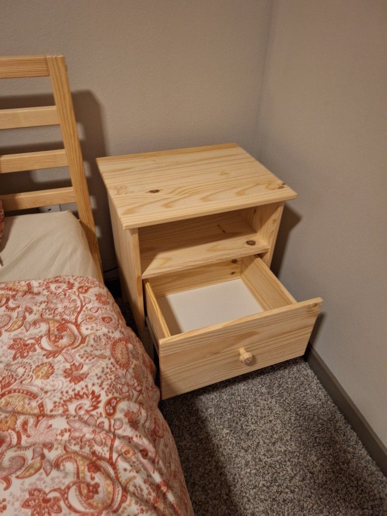 2x Ikea TARVA Nightstand, pine