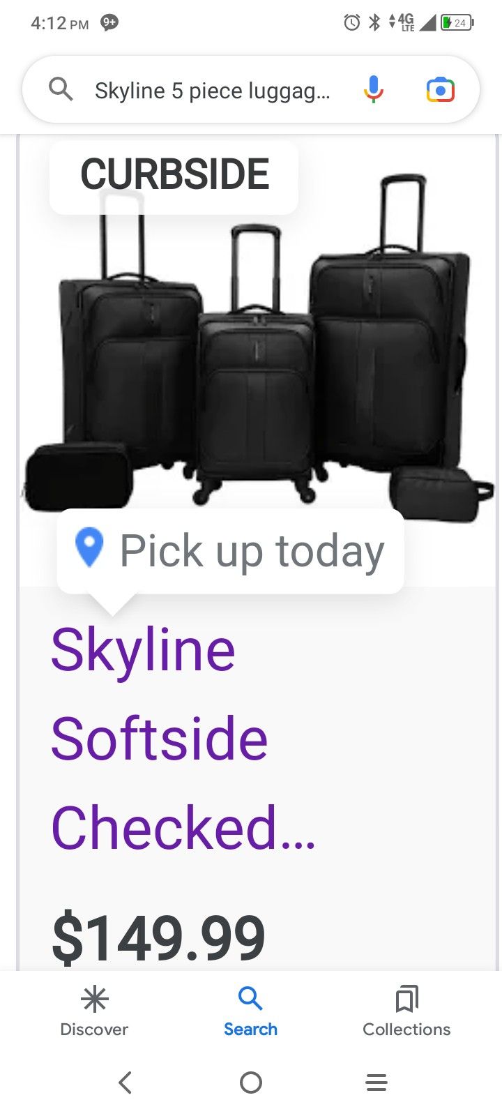 Skyline Five Piece Luggage Set