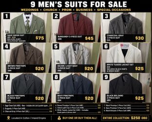 Suits for sale!!!