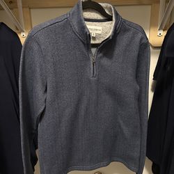 Thomas Sterling Quarter-Zip Sweater – Size M – Navy Blue – Excellent Condition
