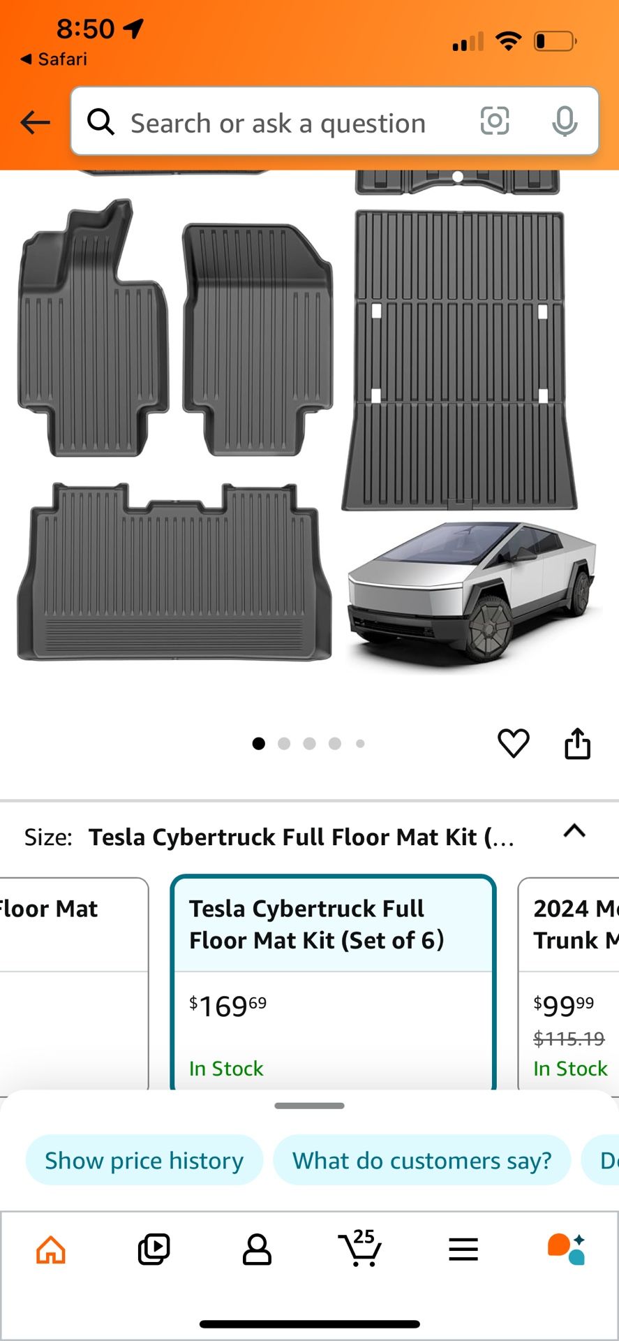 Tesla Weather Tech Floormats 