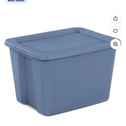 New Sterilite Large Storage Bins, 18 Gallon