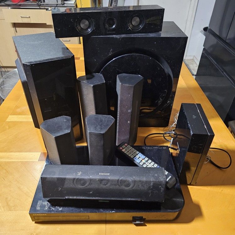 Pre-owned Samsung home theater system.