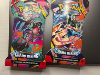 Pokemon Chaos rising sleeved booster packs