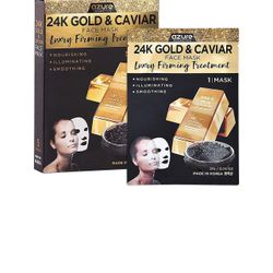 24K Gold & Caviar Face Mask