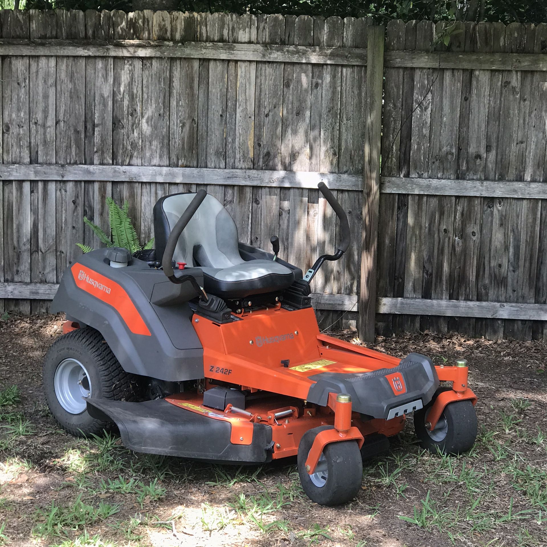 Husqvarna Z242F zero turn mower with Kawasaki engine