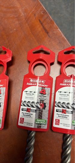 Diablo Rebar Demon SDS Hammer Drill Bits 1/2" x 16"