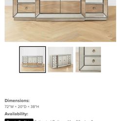 mirrored cabinet By Z Gallerie 