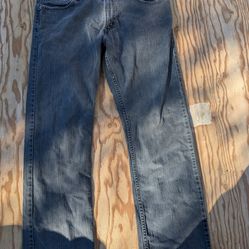 Levi's 500 Series men's Slim Straight Gray Denim Jeans Zip Button 5-Pocket Logo