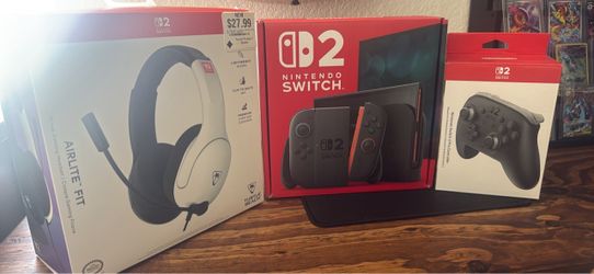 Nintendo switch 2 w/ headset and extra control