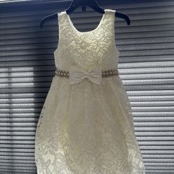 Toddler Girl Ivory Dress