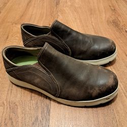 Red Wing Steel Toe Slip-On Work Shoes - Men’s 10.5 Wide, Brown