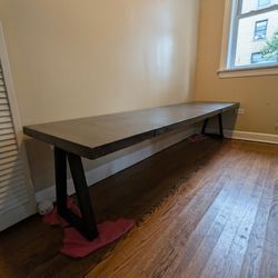 LONG TABLE SOLID WOOD / FORMERLY A DOOR