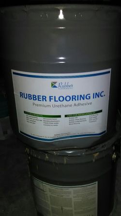 Glue for rubber matting