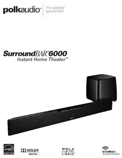 Polk 2024 surroundbar 6000