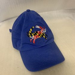  Unisex Blue Baseball Cap Maryland Flag Crab Embroidered Hat