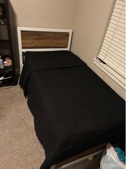 Twin size Bed (comes with mattress )