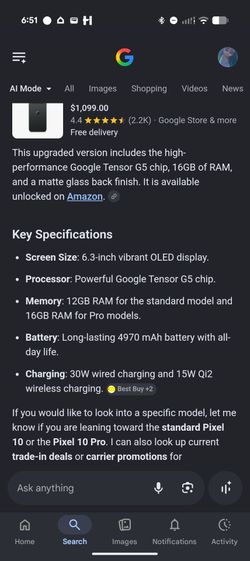 Google pixel 10