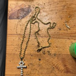 Gold Gods Pure 24 K Gold Plated With CZ Diamonds