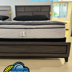 Queen Serta Bed With Frame 