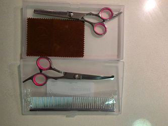 Faigeo opened and unused small dog grooming scissor kit
