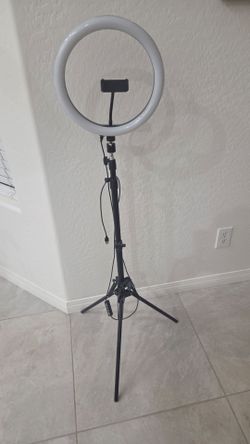 LED Ring Light with Tripod Stand and Phone Holder