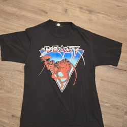 Vintage Shadow of the Beast Roger Dean Single Stitch T Shirt 1989 Black 
