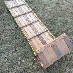 Vintage Gladding Hedlund Wooden Toboggan
