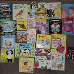 Toddler Board Book Bundle – 24 Books (Bluey, Frozen, Sesame St, Curious George + more)