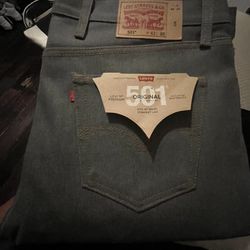 Dark Grey Levi’s 501s