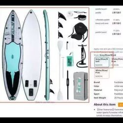 FunWater Inflatable Stand Up Paddle Board 10'6"/11"/11'6" Paddle Board for Adults & Youth, Paddleboards Inflatable with Premium SUP Accessories, Wide 