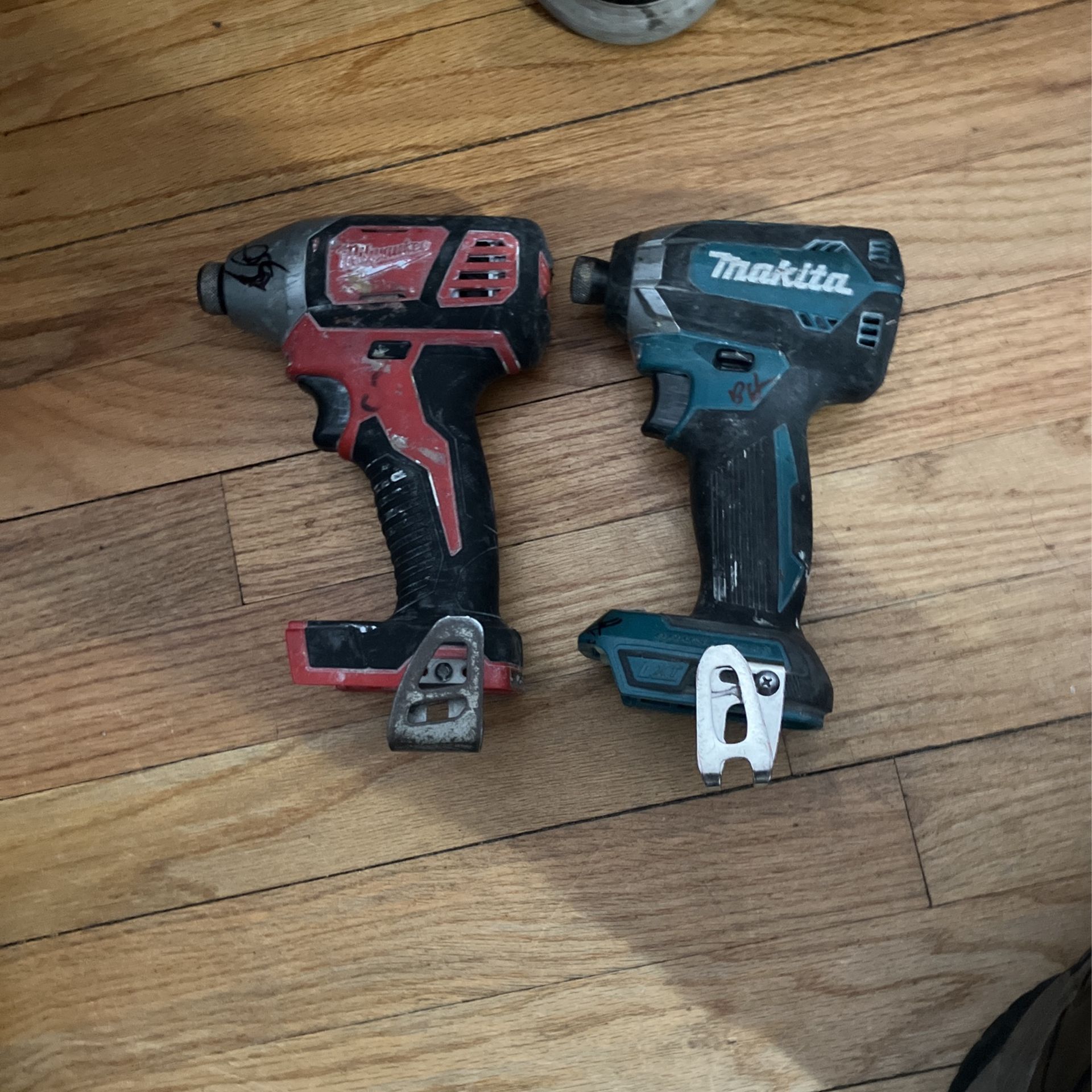 Milwaukee, Makita, Quarter Inch Impact Guns