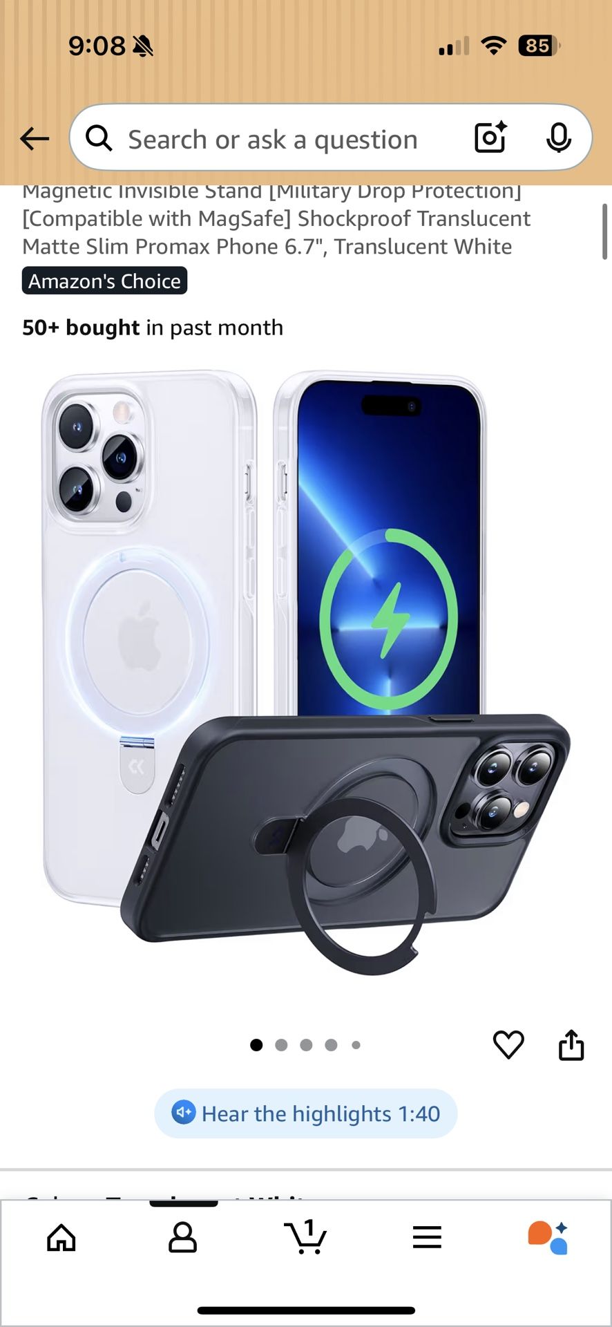 iPhone 13 Pro Max Case With Magnetic Stand