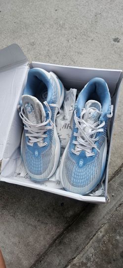 Light Blue Low-Top Sneakers with White Laces