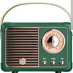 
Retro Bluetooth Speaker, Cute Small Bluetooth Speakers Portable Wireless for Indoor Outdoor Vintage Home Office Decor, Perfect for Party Desk Kitchen