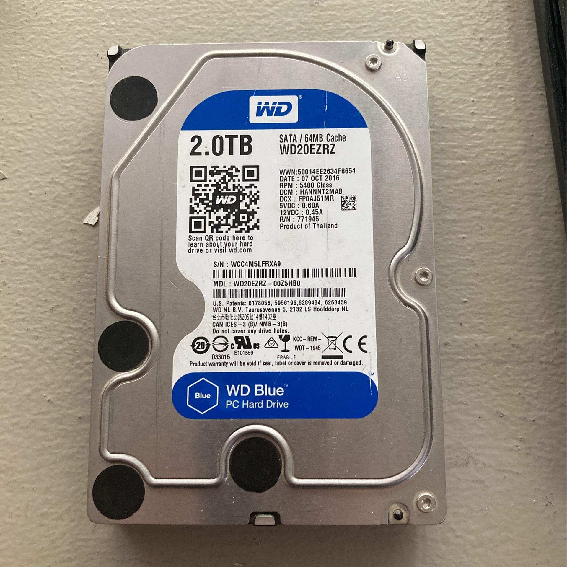 Western Digital Blue 2TB Internal HDD
