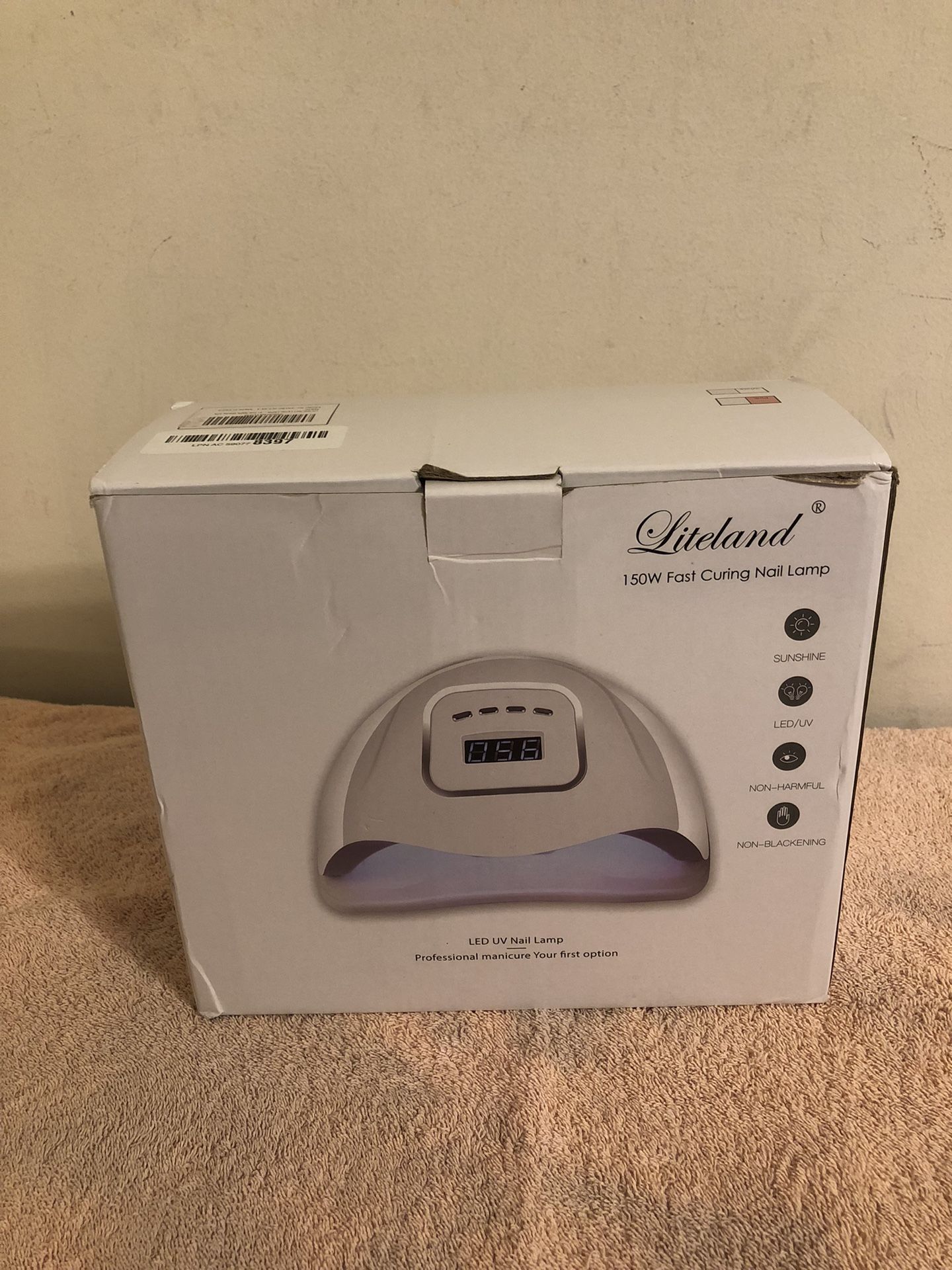 Liteland White 150W Fast Curing UV LED Nail Lamp NEW Open Box Tested 4 Settings