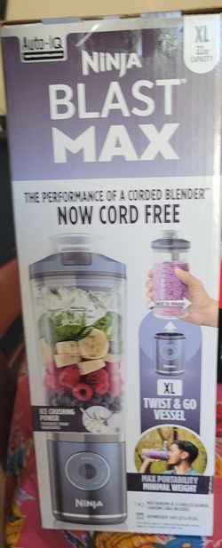 Ninja BC200LD Blast Max Personal Cordless Blender for Smoothies, Frozen Drinks, Ice Crush, 20 oz. Twist & Go Vessel, Lavender