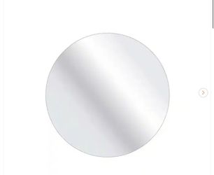 Frameless Circular Mirror W/ Float Mount