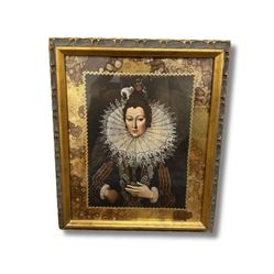 Vintage Framed Print of a Royal Lady
