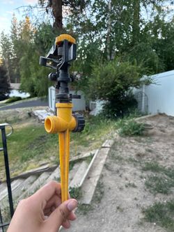 Black and Yellow Spike Sprinkler