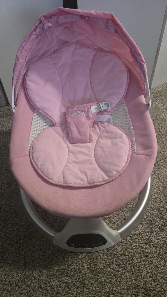 Pink Baby Swing