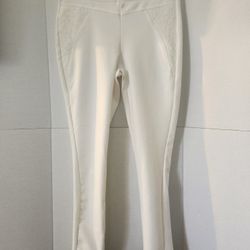CiSono Leggings XL White Tapered Inseam 27 Waist 34