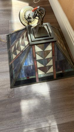 Vintage stained glass lamp