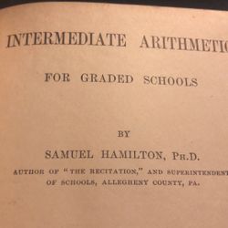 Intermediate Arithmetic Book 1909
