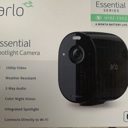 3 Arlo Essential Spotlight Cameras